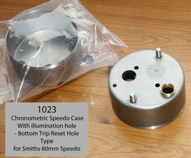 Chronometric Speedo Case - Bottom hole for trip reset